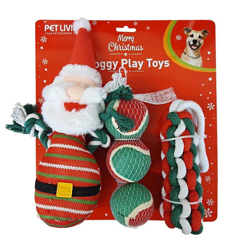 Doggy Play Toys Christmas Gift Set Santa