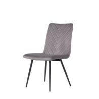 See more information about the Dining Chair Retro Dark Grey Velvet